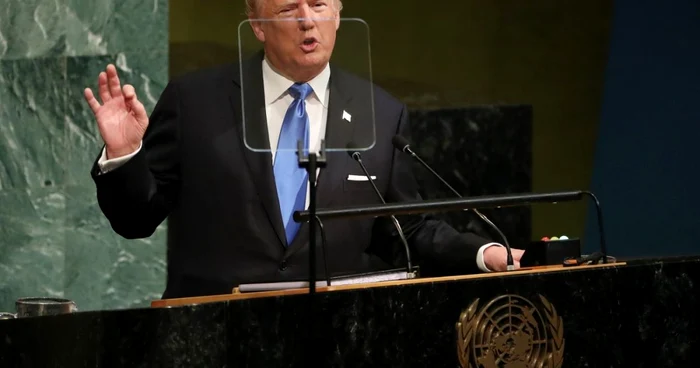 Donald Trump la Adunarea Generală a ONU Foto: EPA