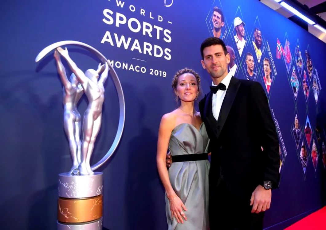 Novak si Jelena Djokovic, la premiile Laureus 2019