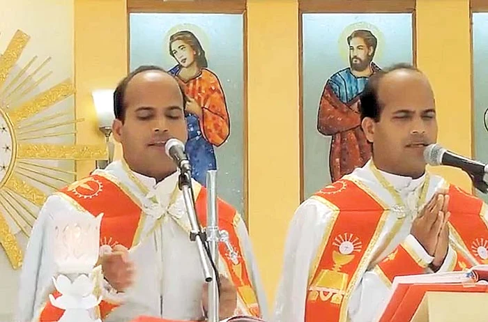 I-au cununat preoţii gemeni Rezi şi Rozy  Manaparambil 