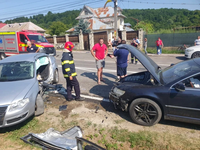 Accidentul a avut loc în comuna Livezi FOTO ISU Bacău