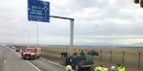 Accident rutier mortal pe DN 1 la intrare în municipiul Sibiu Foto Valentin Sârbu