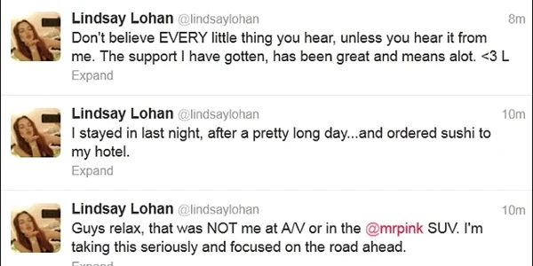 Twitter Lindsay Lohan