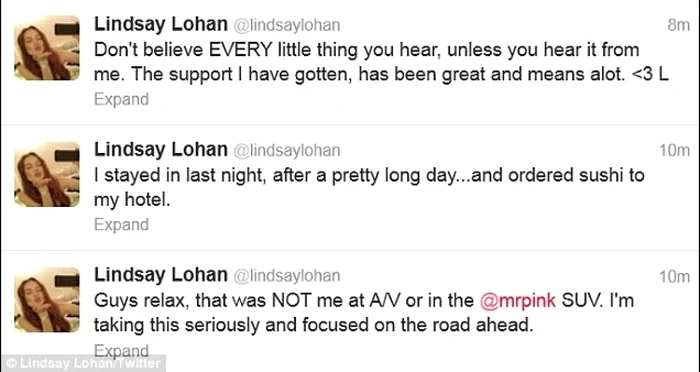 Twitter Lindsay Lohan