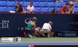 Elina Svitolina a fost prima care a venit lângă Mihaela Buzărnescu după accidentare jpeg