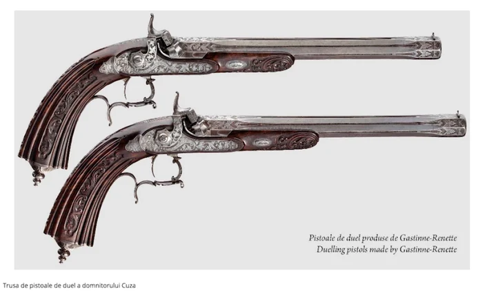 Trusa de pistoale de duel a lui Alexandru Ioan Cuza Sursa capodopere2019.ro