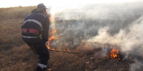 Incendiu de vegeta'ie uscată