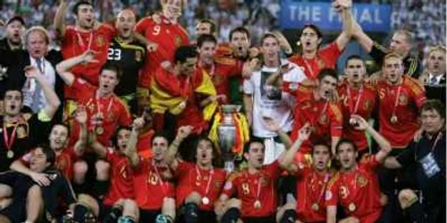 Spania a câştigat EURO în 2008 şi Mondialul din 2010   