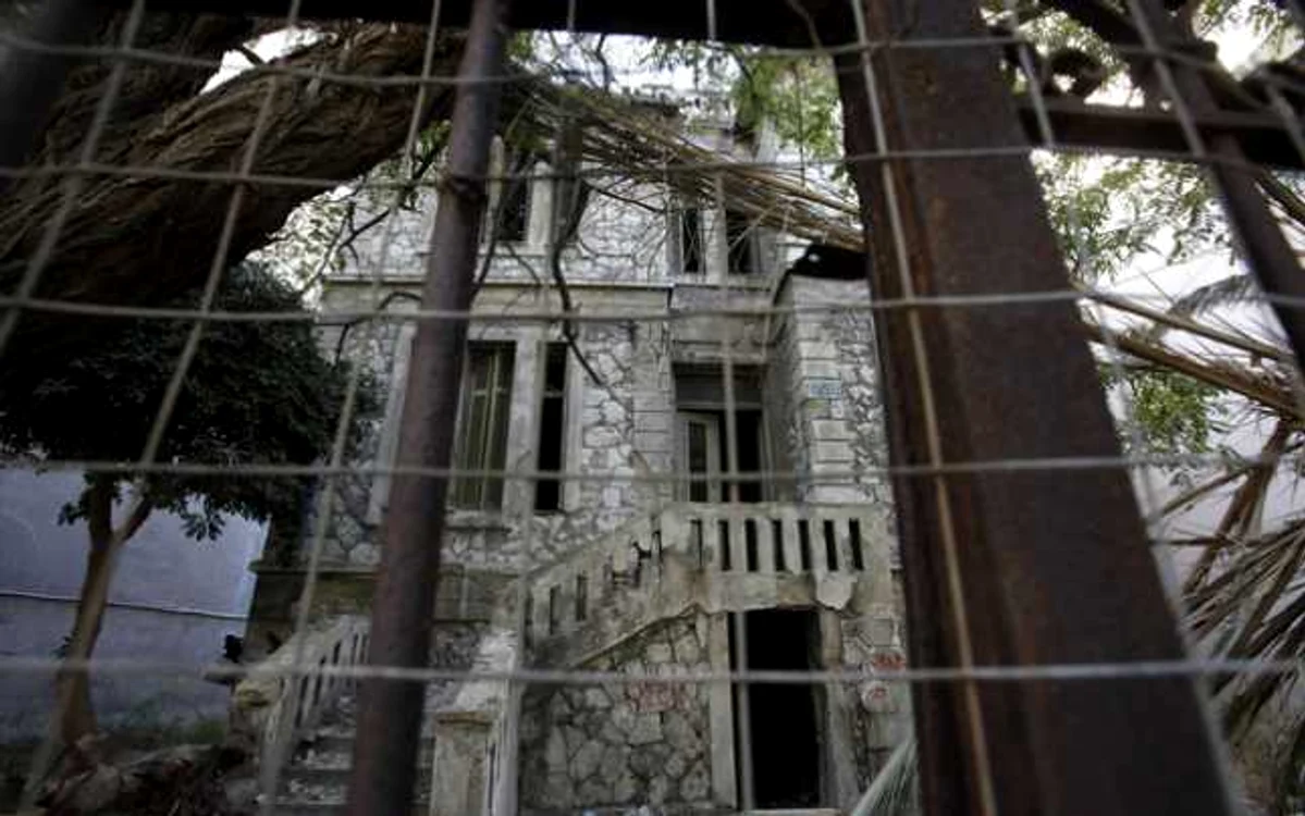 Casa bântuită de pe strada Smolenski din Atena FOTO Bloomberg 