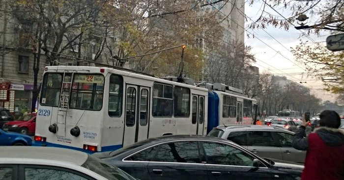 troleibuz accidentat chisinau