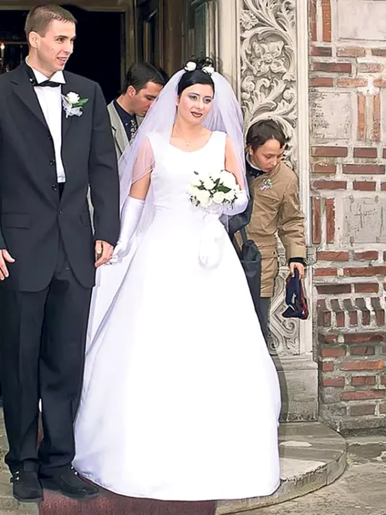 Anamaria Prodan și Tibi Dumitrescu în ziua nunții lor / Foto: arhivă
