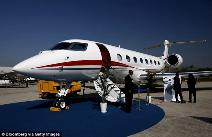 Avionul Gulfstream 650, dorit de reverendul american. FOTO Daily Mail