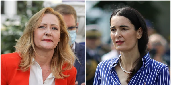 Elena Lasconi și Clotilde Armand colaj FOTO Inquam Photos jpg