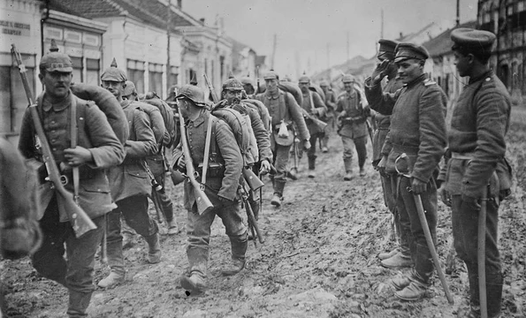 Soldați germani în timpul Primului Război Mondial (foto: Library of Congress) 