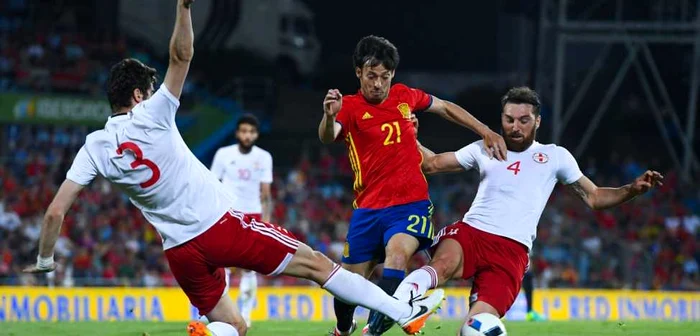 David Silva, blocat de georgieni FOTO Getty Images