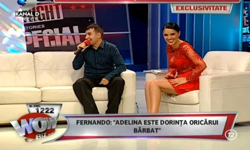Fernando de la Caransebeş o vrea pe Adelina Pestriţu  Ea s a emoţionat  (Captură Kanal D) jpeg