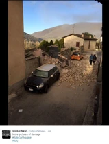 cutremur in Italia FOTO Twitter