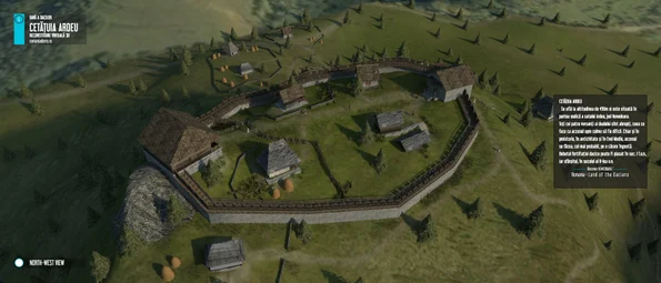 Cetatea dacică Ardeu – reconstituire virtuală (© romaniadevis.ro)