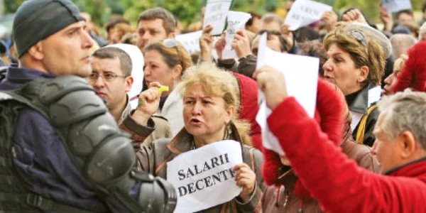 Greviştii au câştigat prima bătălie cu Ministerul Finanţelor, după două zile de proteste Foto: Adevărul