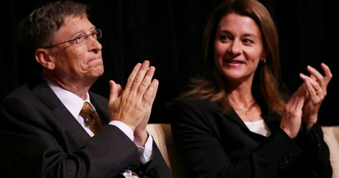 Bill Gates şi soţia sa, Melinda FOTO AFP