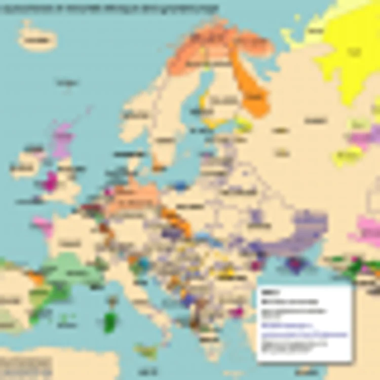 Harta minoritati in Europa