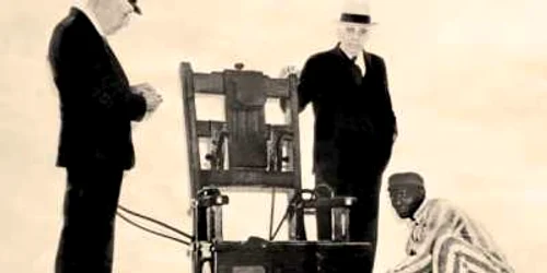Moment de dinaintea pregătirii scaunului electric pentru un condamnat la moarte