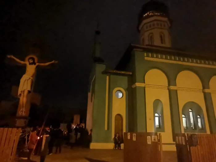 Slujba de Înviere de la Biserica Ucraineană din Timişoara FOTO Ş.Both