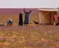 Deșertul din Arabia Saudită, acoperit cu flori mov FOTO AFP