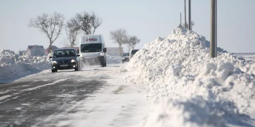 Ninsorile s-au întors la Bistrița. FOTO: Arhivă