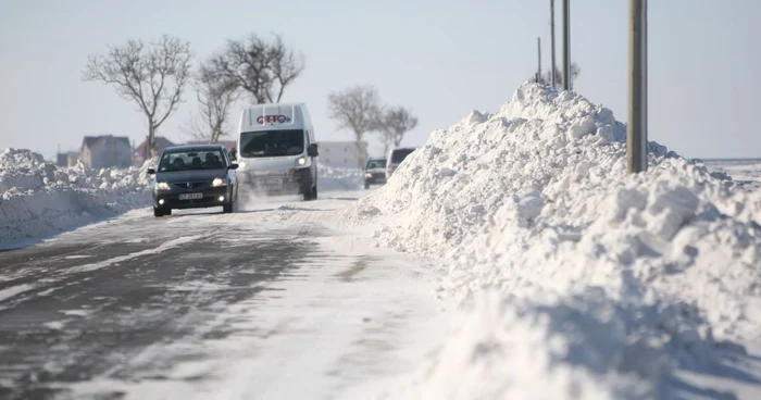 Zăpada, nelipsită din peisaj: Foto: Adevărul