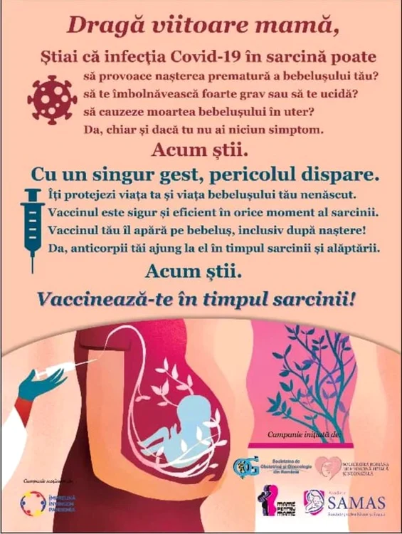 
    Vaccinul anti-COVID este sigur în sarcină  