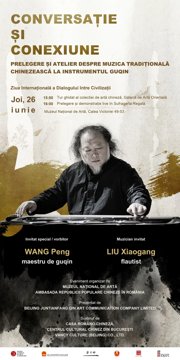 Demonstrație live de Guqin chinezesc la Muzeul Național de Artă al României