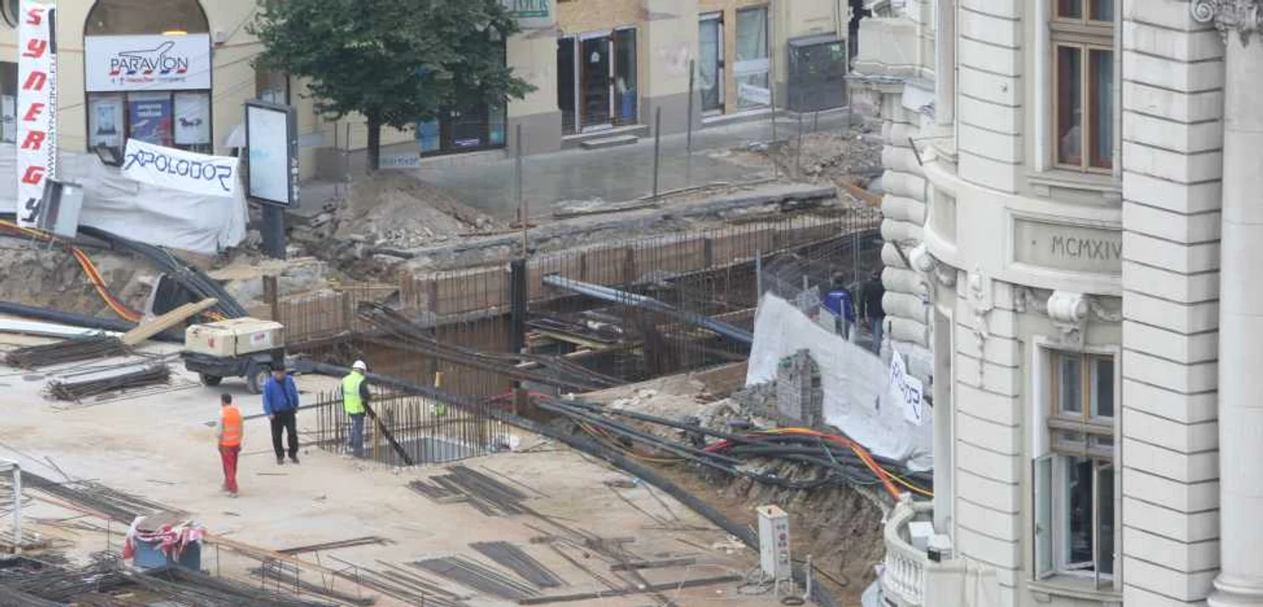 Parcarea subterană de la Universitate
