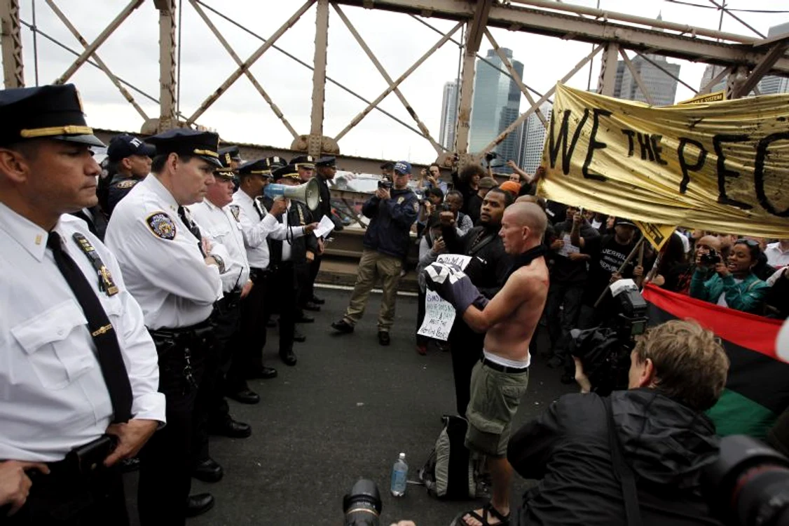 700 de protestatari au fost arestaţi pe Wall Street FOTO: Reuters