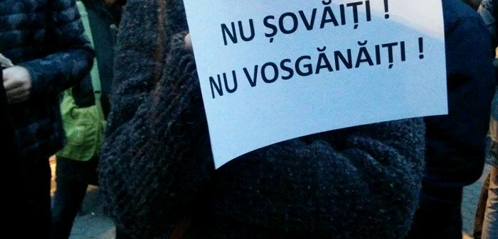 Protest anti-Şova în ţară FOTO: Sergiu Dumitru