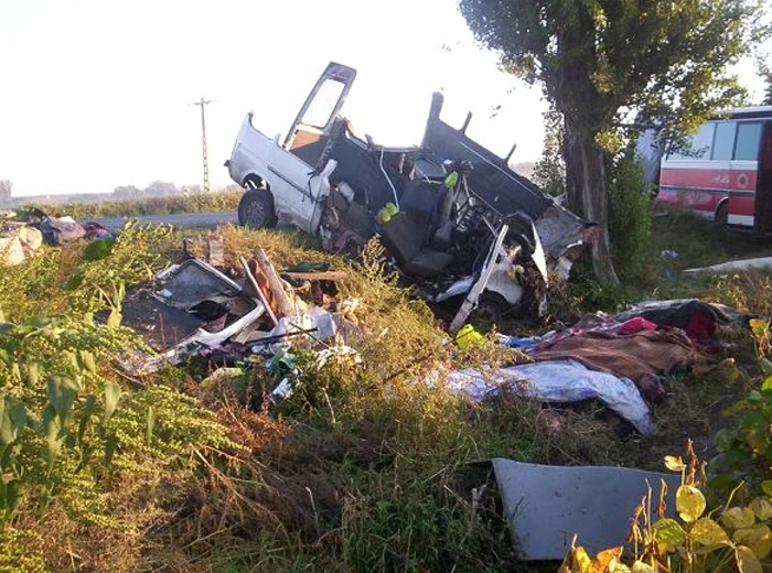 Microbuzul a fost distrus în totalitate FOTO:observatordebacau.ro