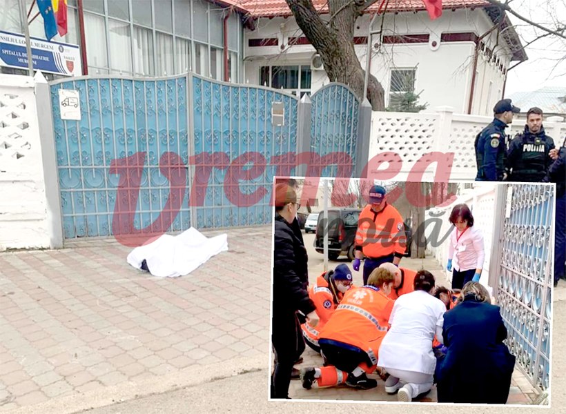 Un bărbat a murit în fața spitalului din Murgeni, pe stradă. Oamenii revoltați au fost calmați de polițiști și jandarmi