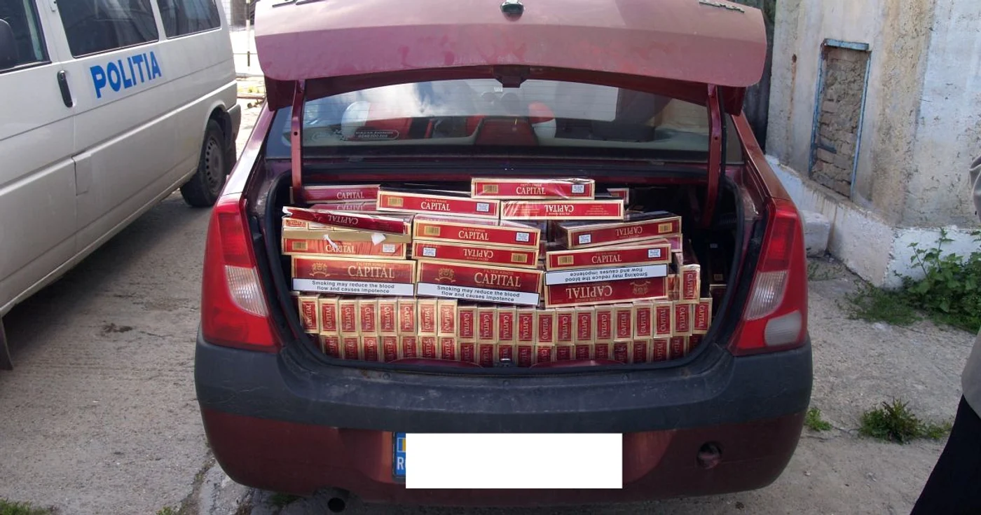 Tigari de contrabanda descoperite de politisti