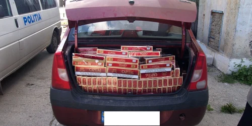 Tigari de contrabanda descoperite de politisti