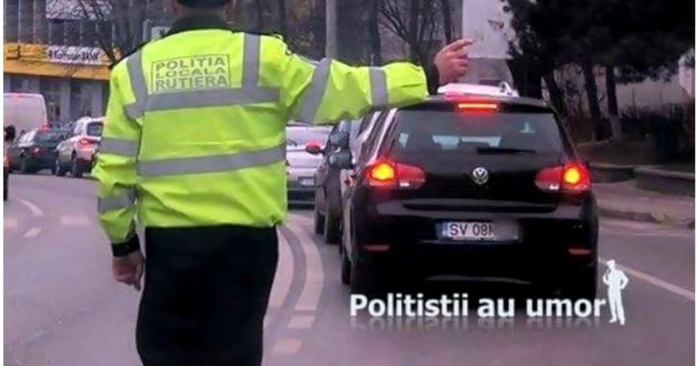 Foto: Una din glumele distribuite pe facebook de poliţist