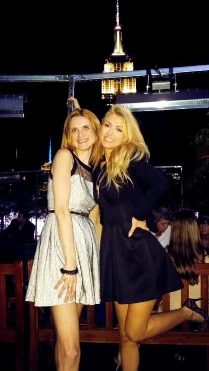 Andreea Bălan şi Ligia (FOTO FACEBOOK)