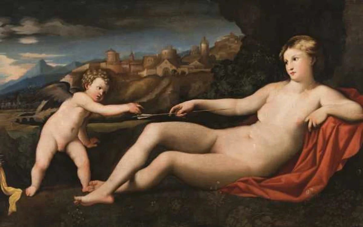 JacopoPalmo cel Bătrân, „Venus şi Amor”- 1523-1524