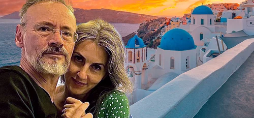  Mihai Albu a fost în luna de miere și în Turcia și în Grecia, în Santorini 