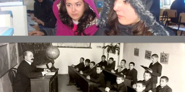 Un secol distanţă în educaţia de la Galaţi FOTO Colaj