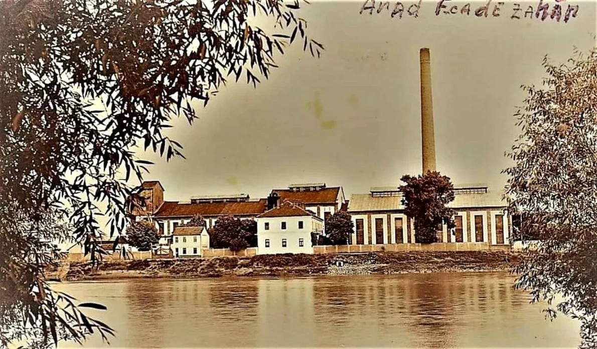 Fabrica de zahăr din Arad în perioada interbelică (foto: arhivă Aradul de Altădată)