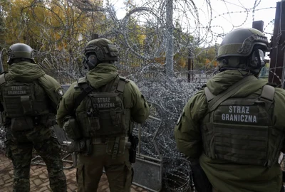 graniceri polonezi la granita polonia belarus FOTO EPA EFE jpg