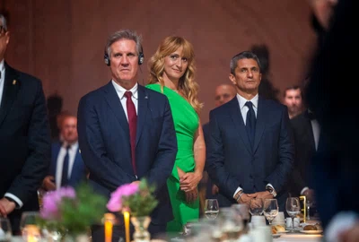 Răzvan Lucescu si Camelia Potec la Gala oficială Nadia Comăneci FOTO Sportpictures
