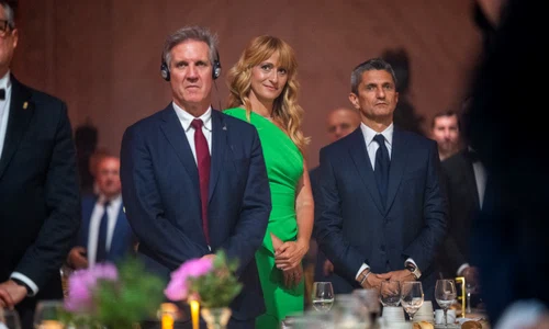 Răzvan Lucescu si Camelia Potec la Gala oficială Nadia Comăneci FOTO Sportpictures