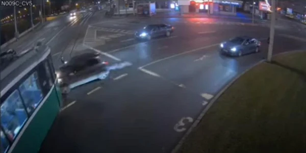 Accident Iaşi. Foto: captură video