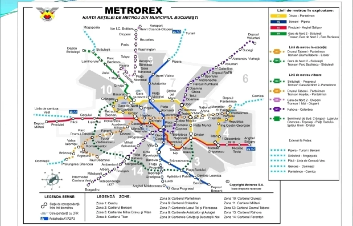 harta metrou