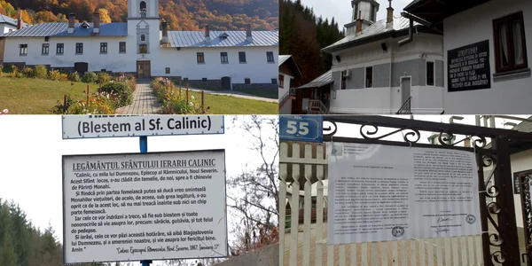 Biserica blestemată a Mănăstirii Frăsinei Athosul românesc din Vâlcea Foto colaj jpg